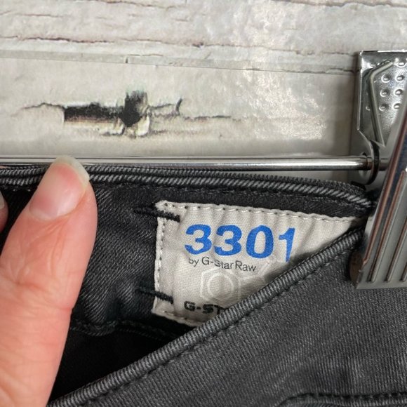 G-Star Raw sz 30 3301 Contour High Skinny Black Jeans size 26 - Picture 4 of 11